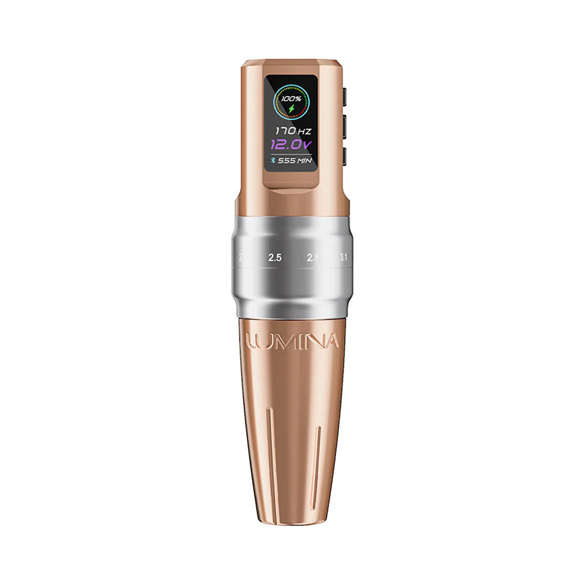 EZ P3 Pro Lumina Rose Gold Wireless Battery Adjustable Stroke Tattoo Machine