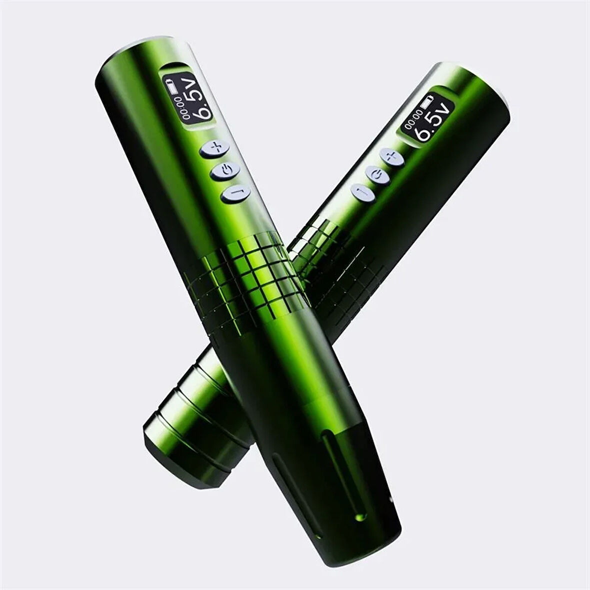 Bronc MICEYA Kablosuz Pen Dövme&PMU Makinesi 2 Gripli- Yeşil