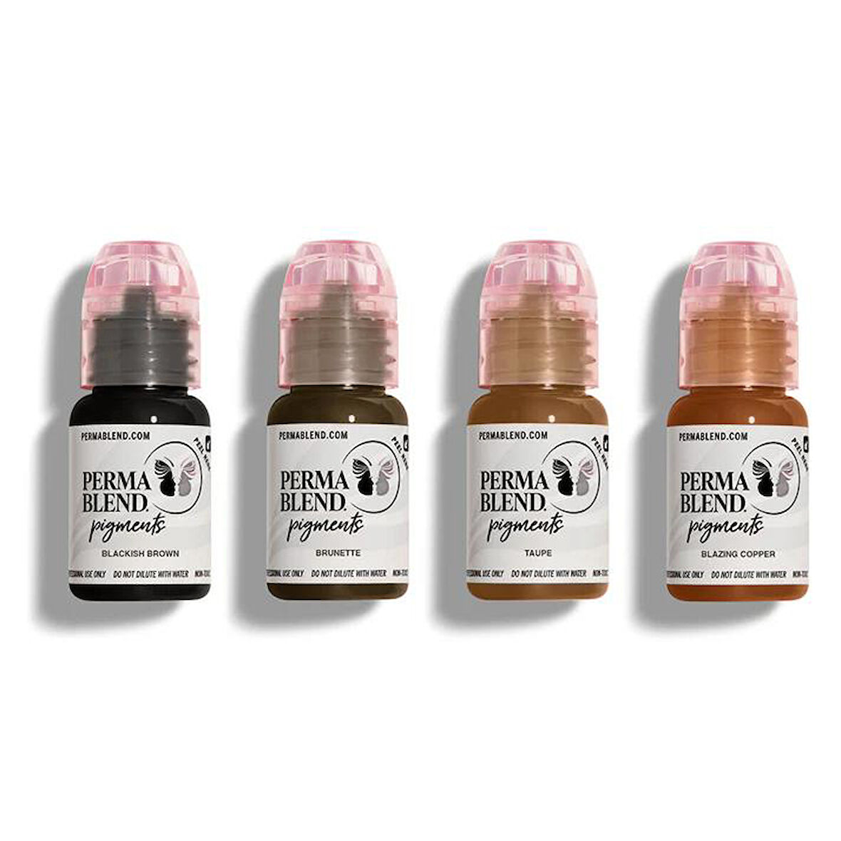 Perma Blend - Light to Dark Eyebrow Mini Set - 4'lü Kalıcı Makyaj Boya Seti - 15 ml