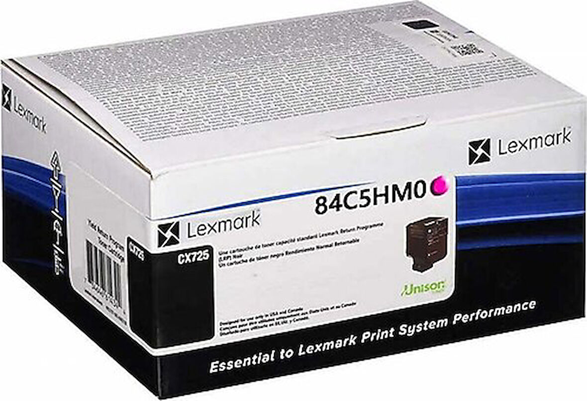 Lexmark 84C5HMO (CX725) Kırmızı Orjinal Toner Yüksek Kapasiteli