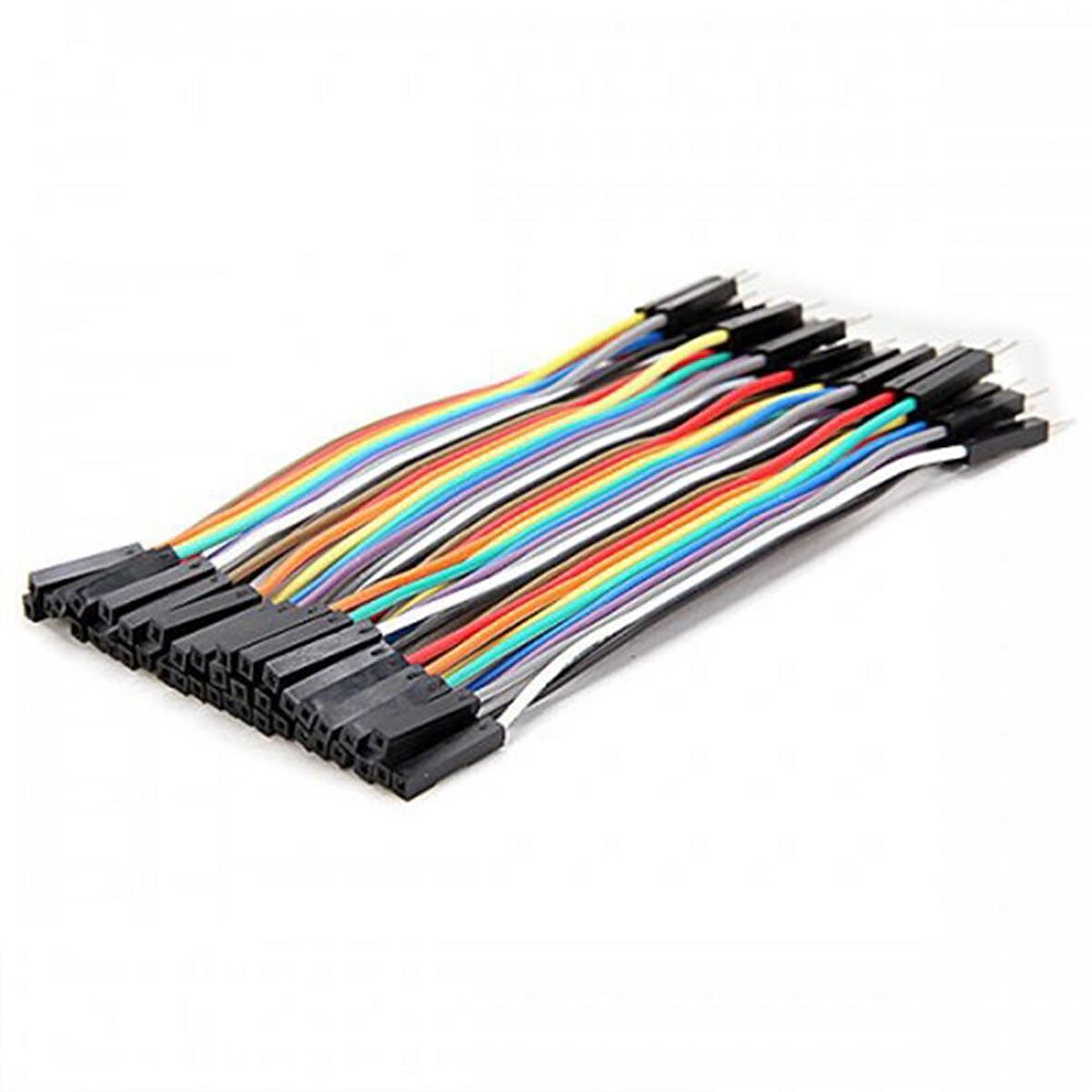 10cm 40 Pin Ayrılabilen Dişi - Dişi Uyumlu Dupont Kablo