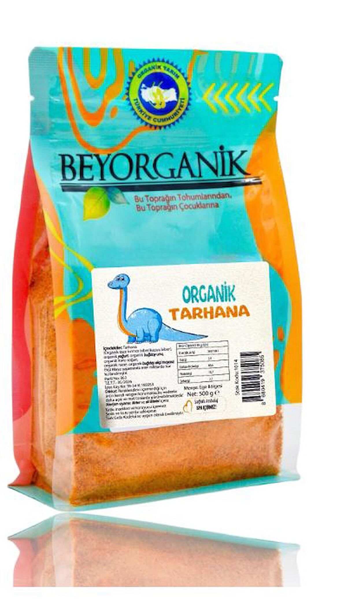 Beyorganik Organik Bebek Tarhanası (Tuzsuz - Tam Buğday Unlu) 500 gr