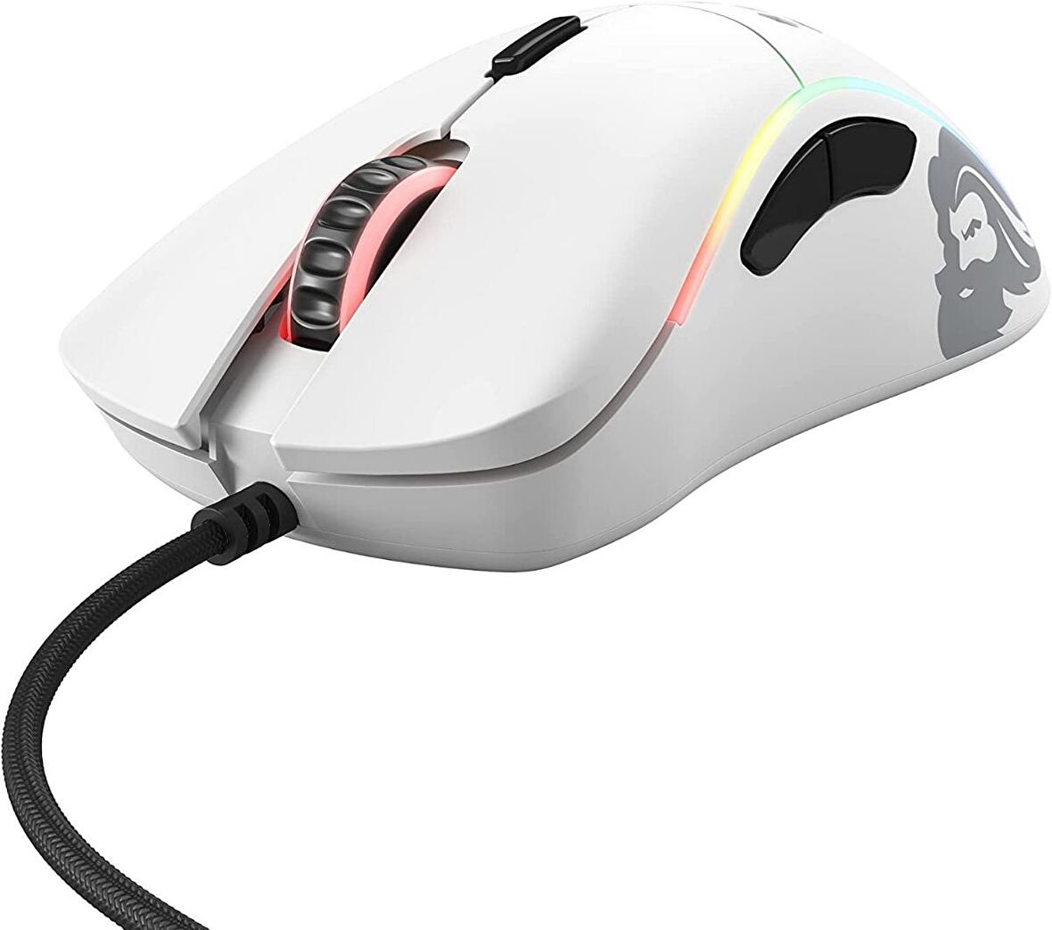 Glorious Model O- Kablolu Mat Beyaz Orta/Küçük El RGB Oyuncu Mouse GOM-WHITE