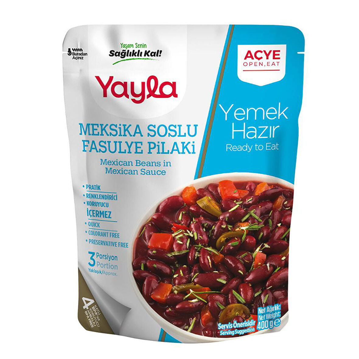 Yayla Barbunya Pılakı 400Gr Meksıka Soslu