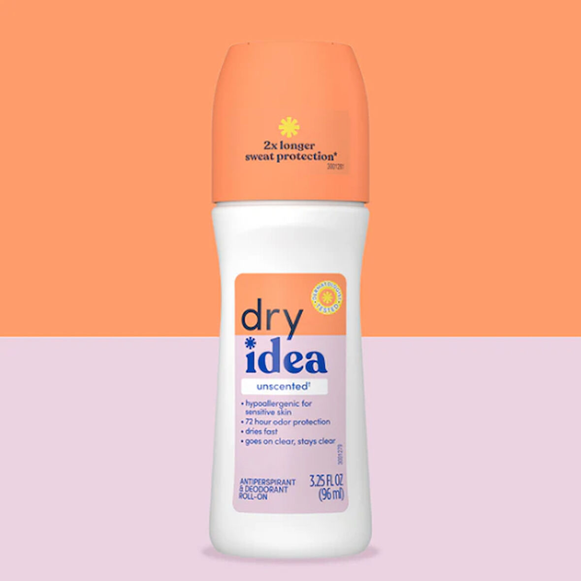 Dry Idea Unscented Anti-Perspirant Advanced Dry Deo Roll On 3.25 Oz 96 Ml