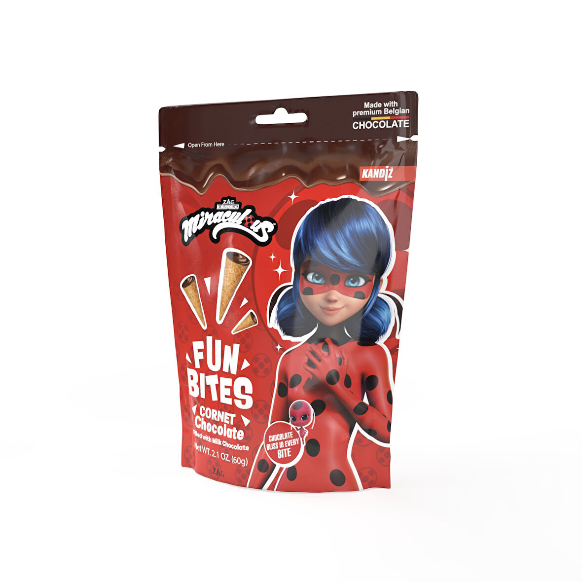 Fun Bites Miraculous Choco Cone 60g