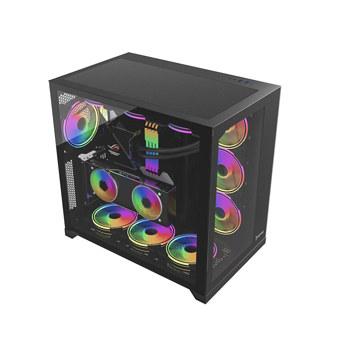 GamePower WARCRY EVO ARGB Temper Cam TYPE-C ATX Gaming Kasa