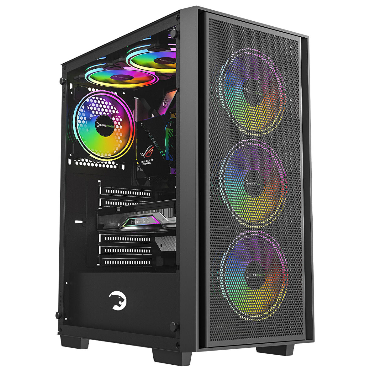GamePower Flex 4*120mm A-RGB Fan ATX 750W 80+ Bronze Gaming Kasa