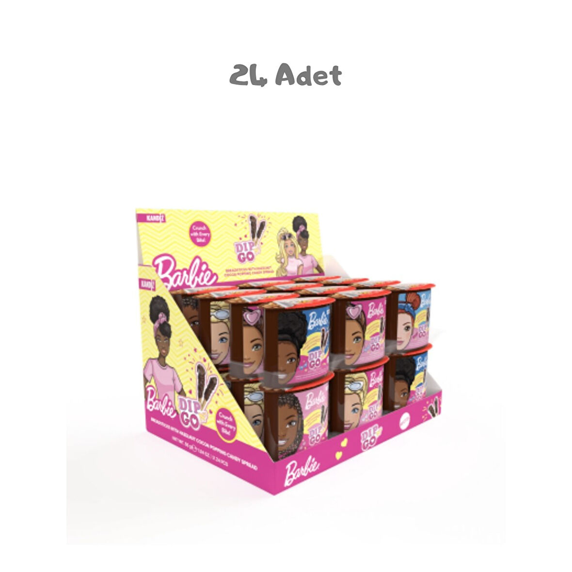 Barbie Dipn Go Chocolate Popping Candy 55g 24 Adet