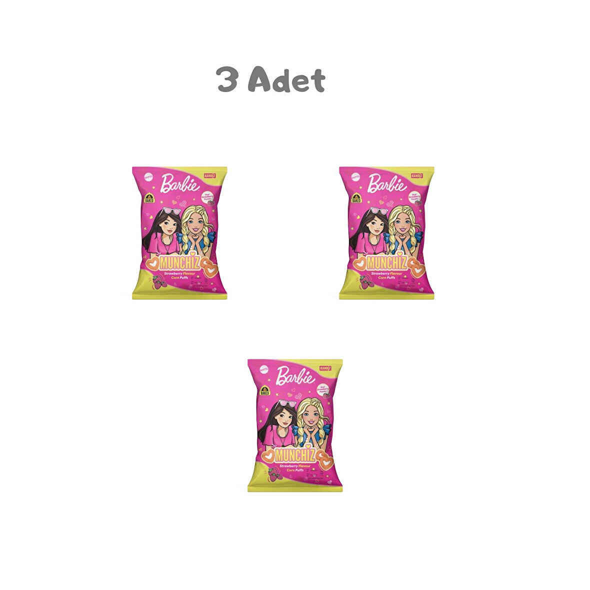 Munchiz Barbie Strawberry 40g 3 Adet