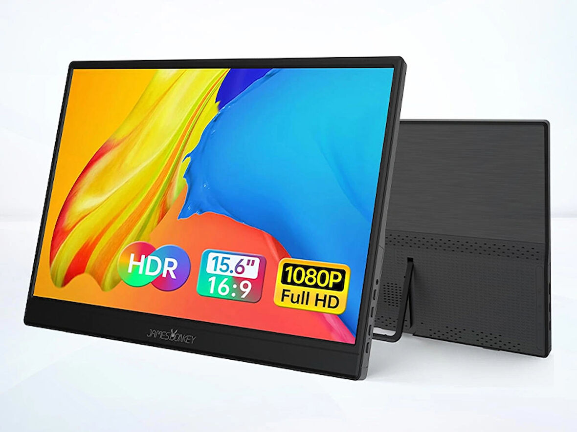 James Donkey JDP15 15,6″ 60Hz Full HD IPS Taşınabilir Monitör (Sıfır Ölü Piksel Garantili) 