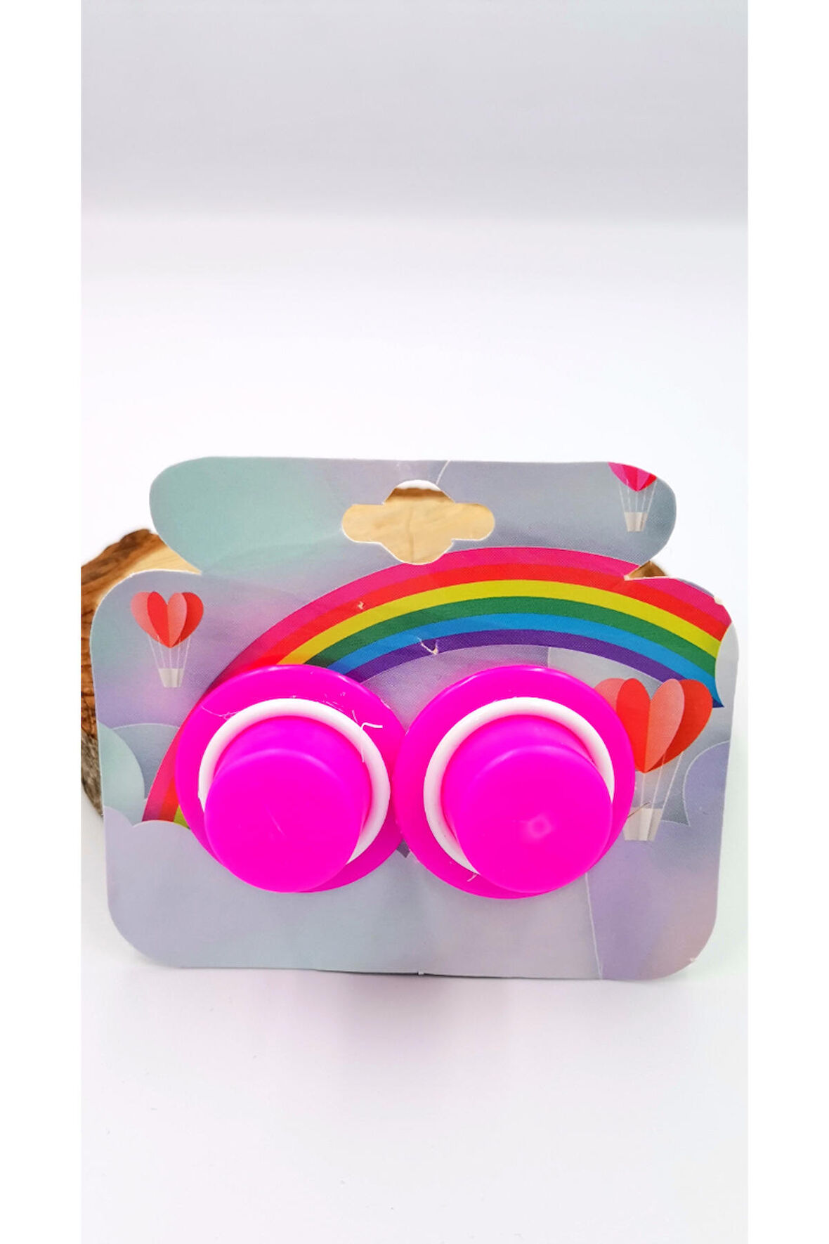 2 li Figürlü Renkli Lüks Lastik Toka