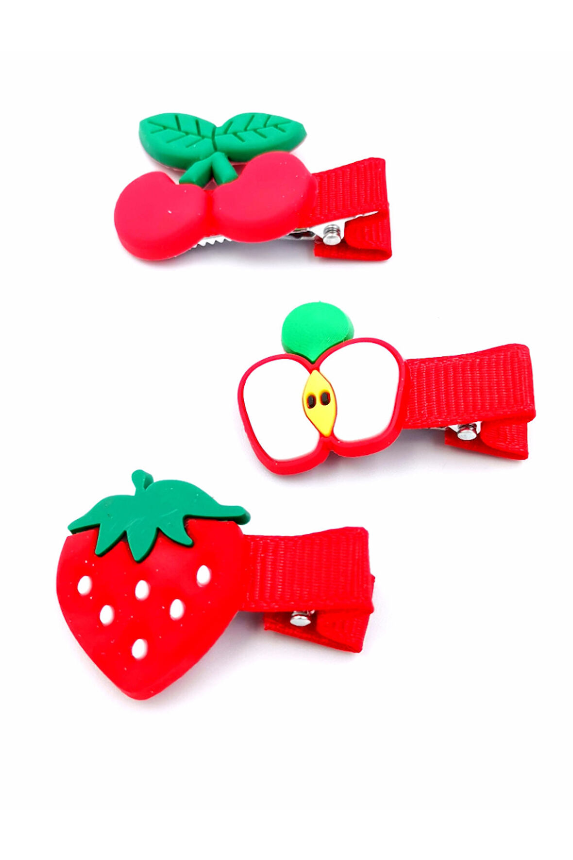 3 lü Figürlü Renkli Lüks Maşalı Toka