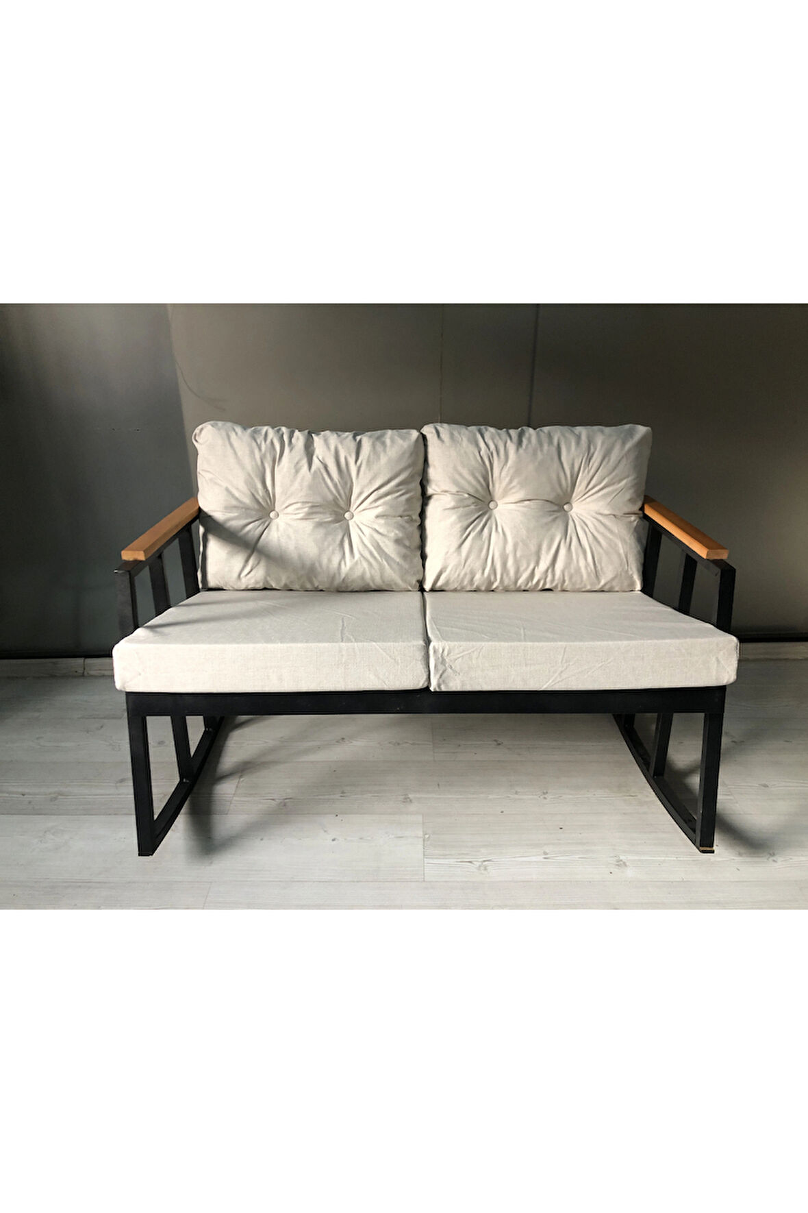 2'li Sallanan Sandalye Tv Koltuğu Kafe-balkon-mutfak-berjer-ofis Sallanır Çiftli Koltuk