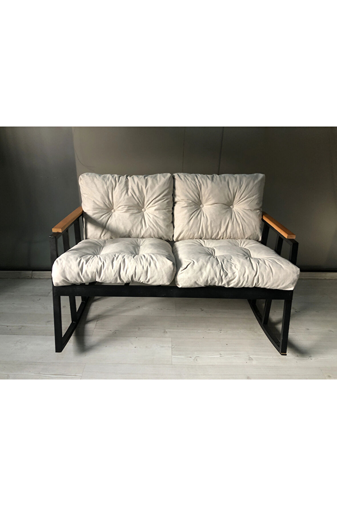 2'li Sallanan Sandalye Tv Koltuğu Kafe-balkon-mutfak-berjer-ofis Sallanır Çiftli Koltuk Miami