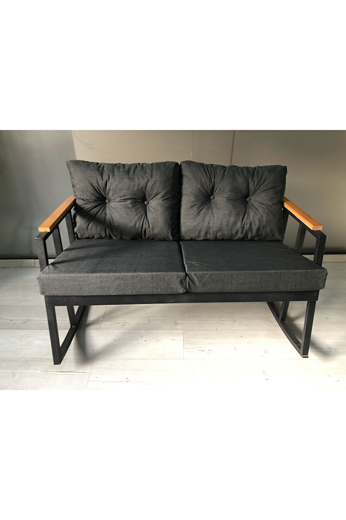 2'li Sallanan Sandalye Tv Koltuğu Kafe-balkon-mutfak-berjer-ofis Sallanır Çiftli Koltuk