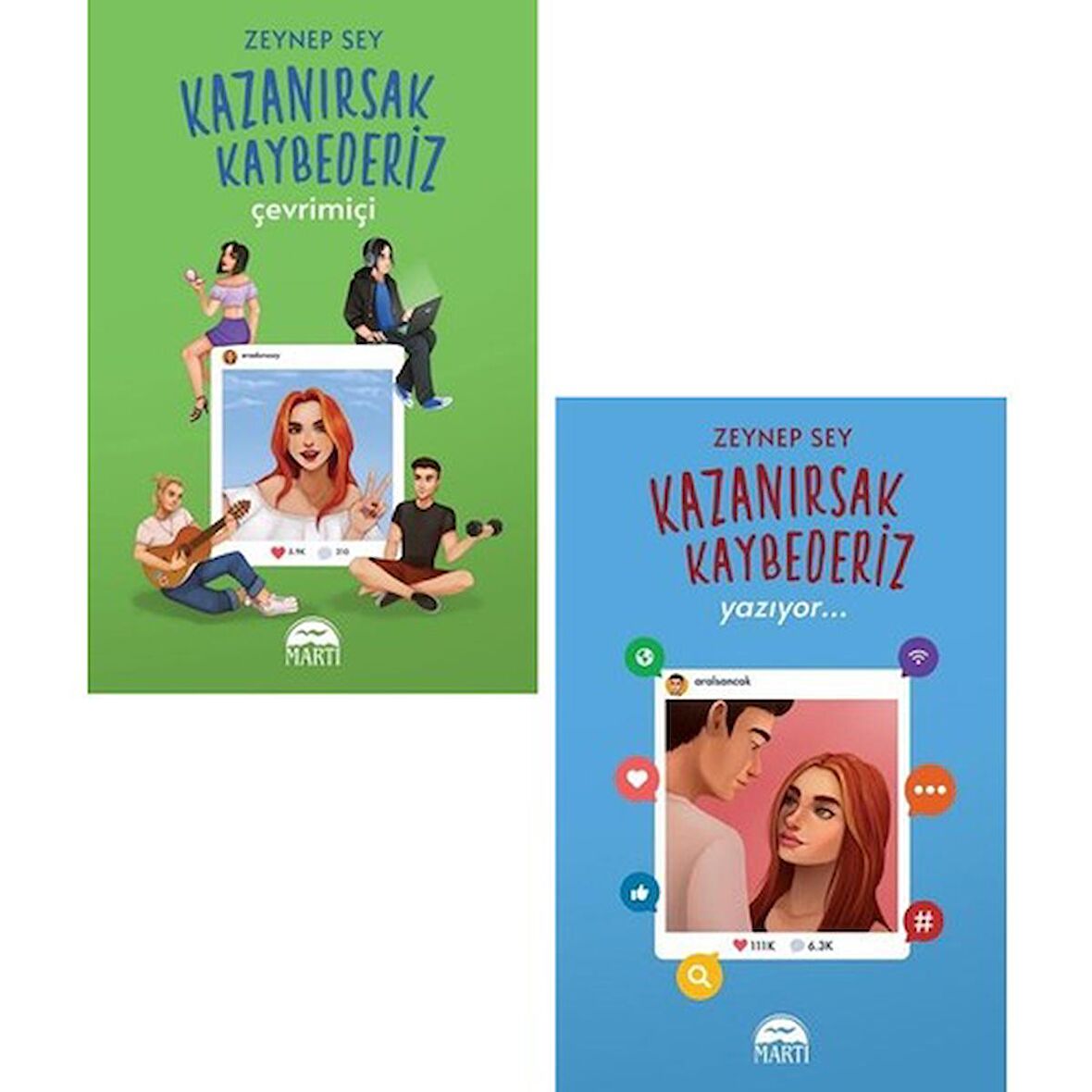 Zeynep Sey Kazanırsak Kaybederiz Yazıyor + Çevrimiçi 2 Kitap Set (CEP BOY) 