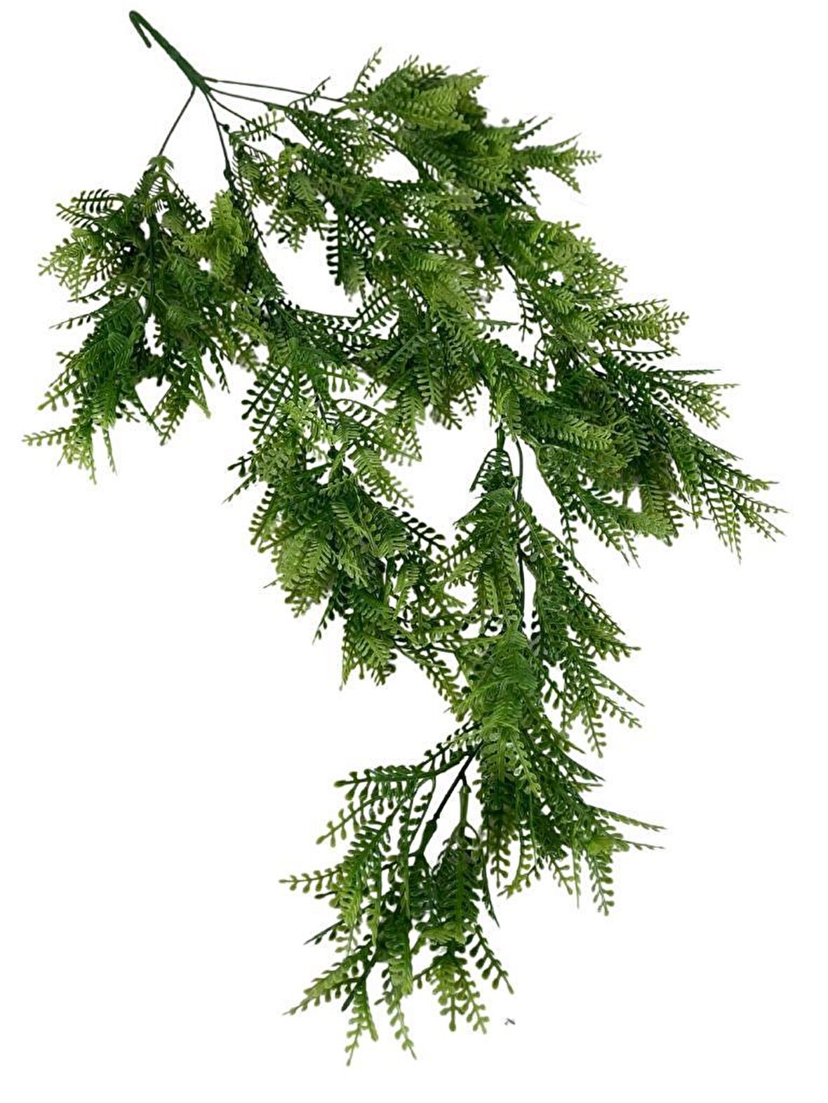Yapay Çiçek Sarkan Çiçek Yeşil Açık Fern725 Yapay Sarmaşık  70*30cm UV Katkılı Güneşe Dayanıklı
