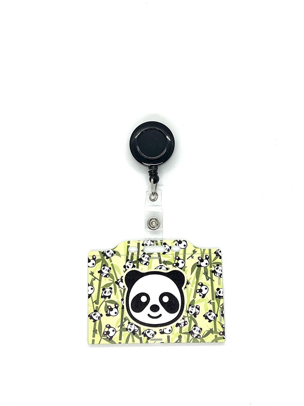 Panda Temalı Yatay Kart Kabı Kart Koruyucu 