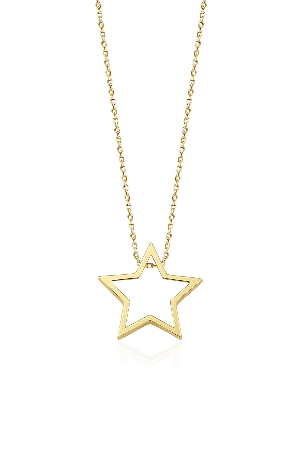 14 Ayar Altın Star Kolye