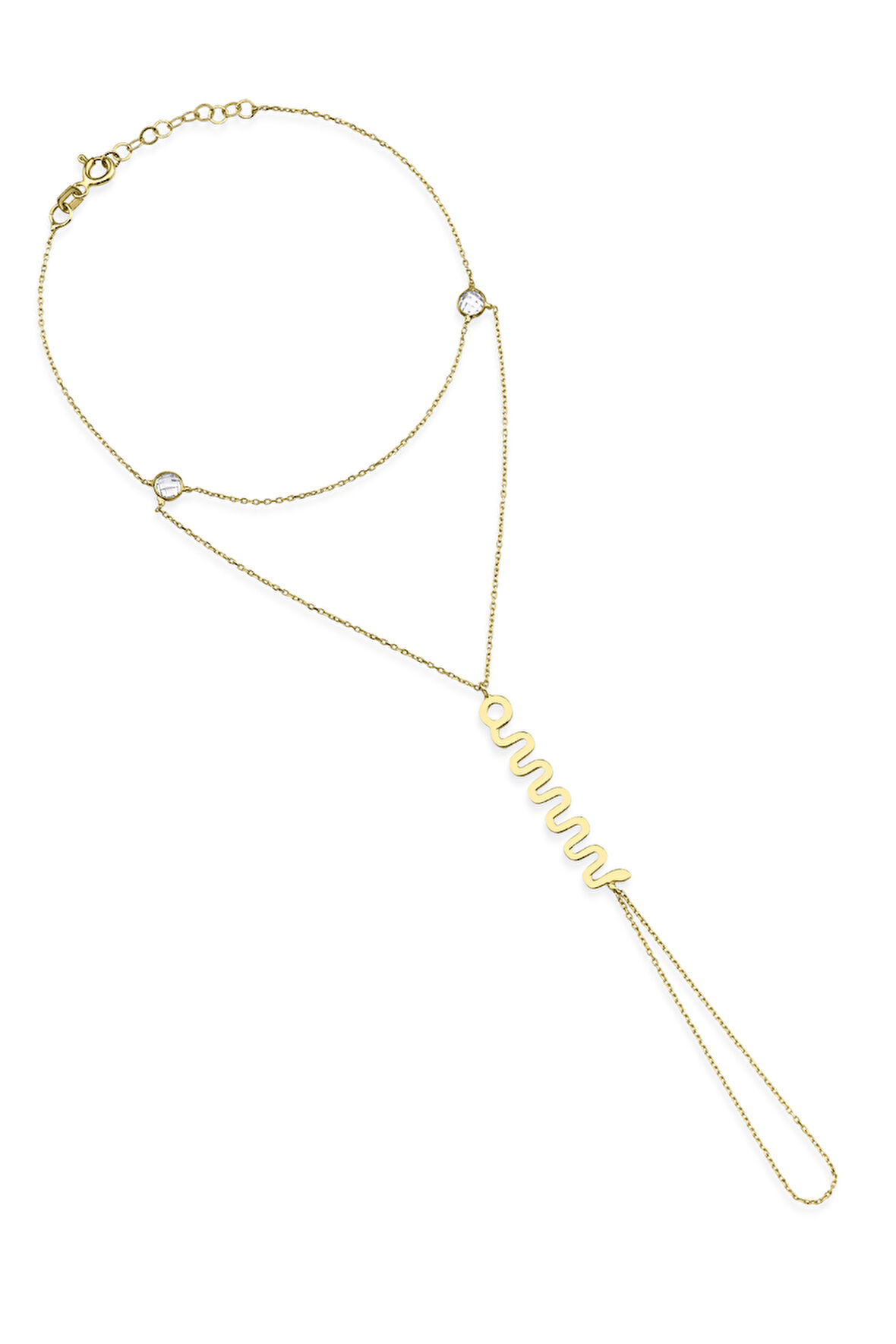 14 Ayar Altın Yılan Objeli Şahmeran