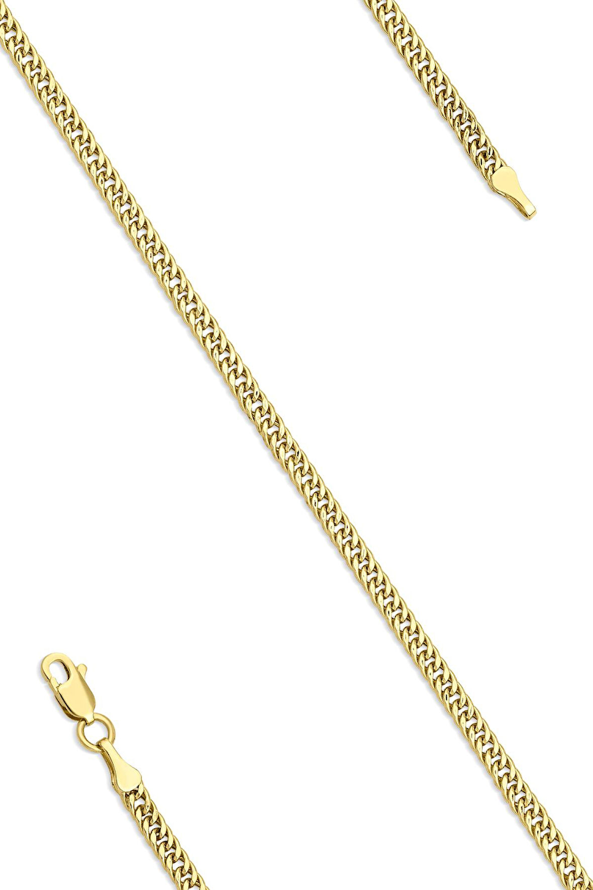14 Ayar Altın Sık Gurmet Bileklik 2.80 mm