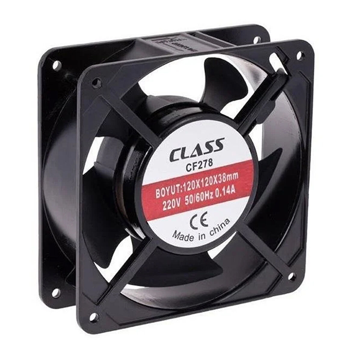 Class CF278 120x120x38 220 Volt Aksiyel Fan 