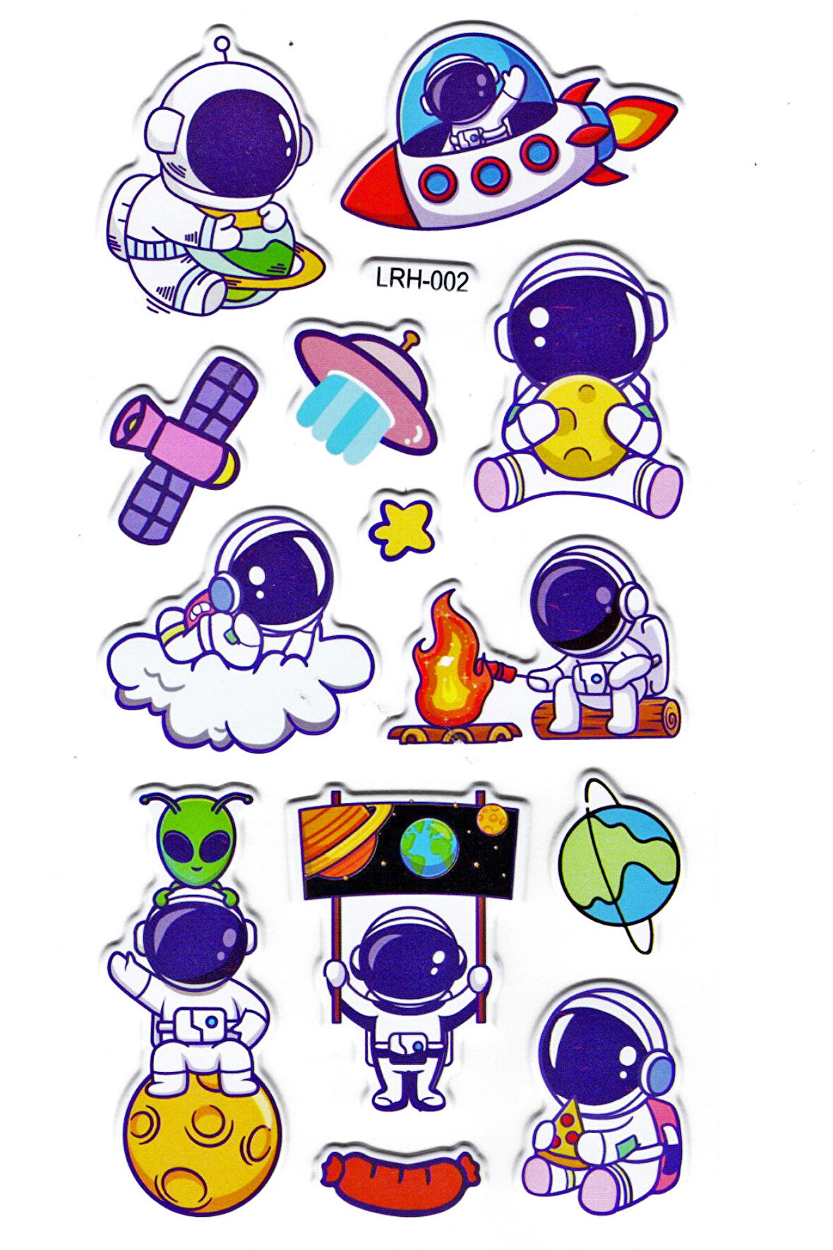 Sticker Kabartmalı Stiker Defter Planlayıcı Etiket (Lrh002)-17x9 cm- Astranot