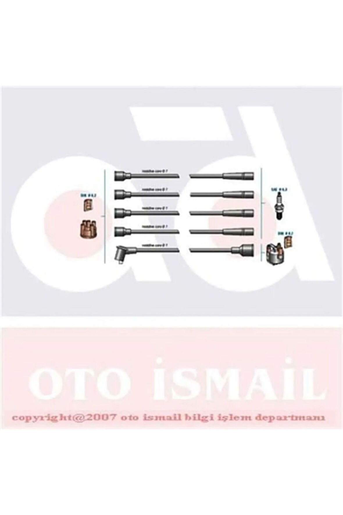 BUJİ KABLO TK DKŞ-M131 DÜZ MOTOR DODUCO 7710 4458077-85007441