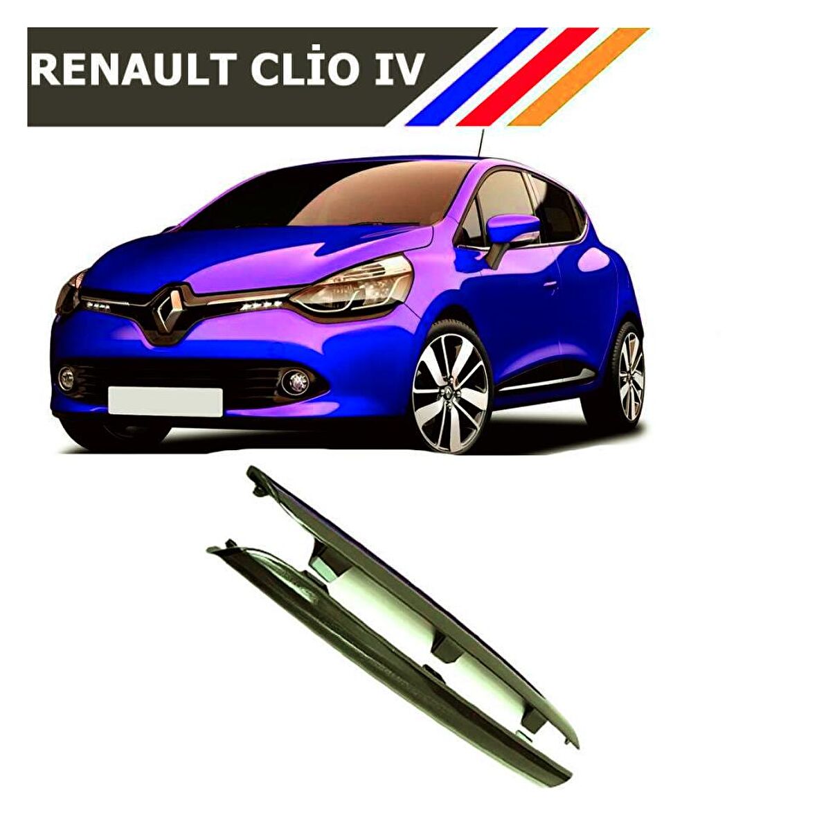 Renault Clio 4 Panjur Çıtası Sağ & Sol Takım Siyah 620723341