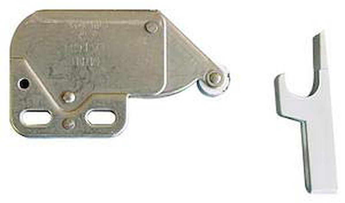Stoper/kilit, paslanmaz çelik. 46x27 mm.