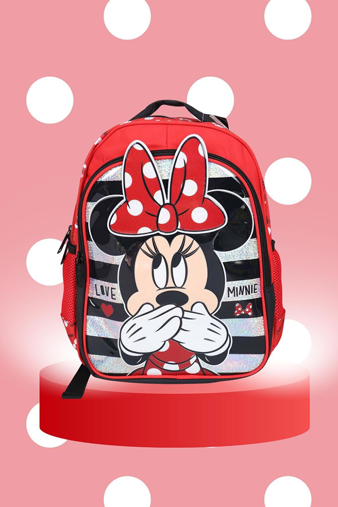 LİSANSLI MINNIE MOUSE ANAOKUL ÇANTASI DUE ICONIC 