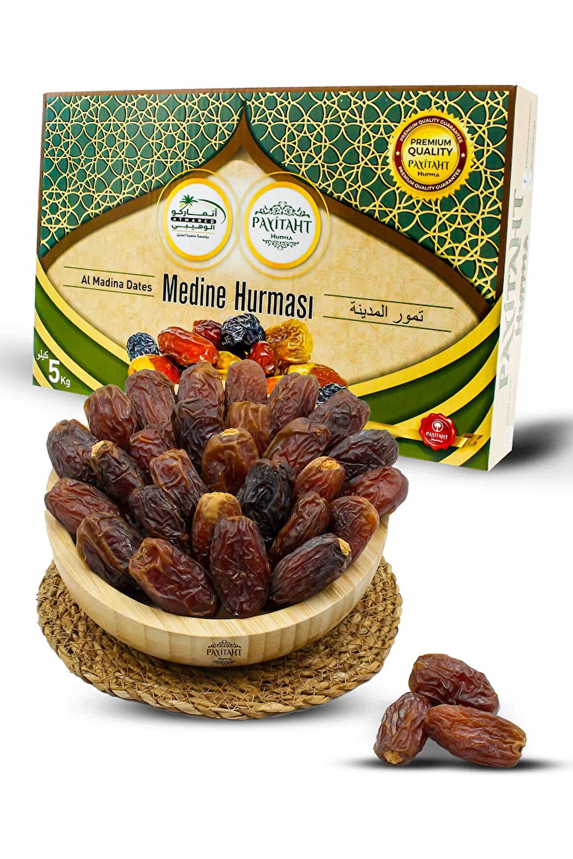 Medine Mejdul (MEDİOUL) Medjoul Hurması Iri Boy Şekersiz Taze – Yeni Mahsul- 5kg Mecdul5kg
