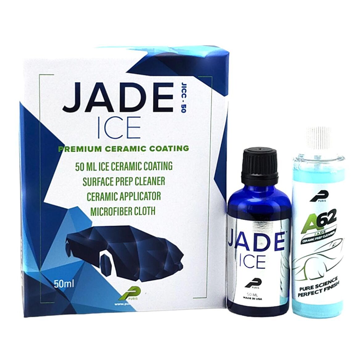 Puris Jade İce JICC-50 Ultra Nano Çizilmeye Dayanıklı Boya Koruyucu Seramik Kaplama 50 Ml.