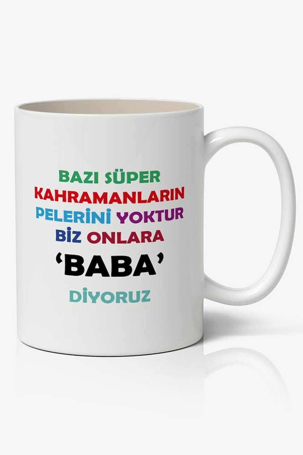 Bazı Süper Kahramanların Oelerini Yoktur Biz Onlara BABA Diyoruz Babalar Günü Baskılı Kupa Bardak Baskılı Kahve Kupa Bardak