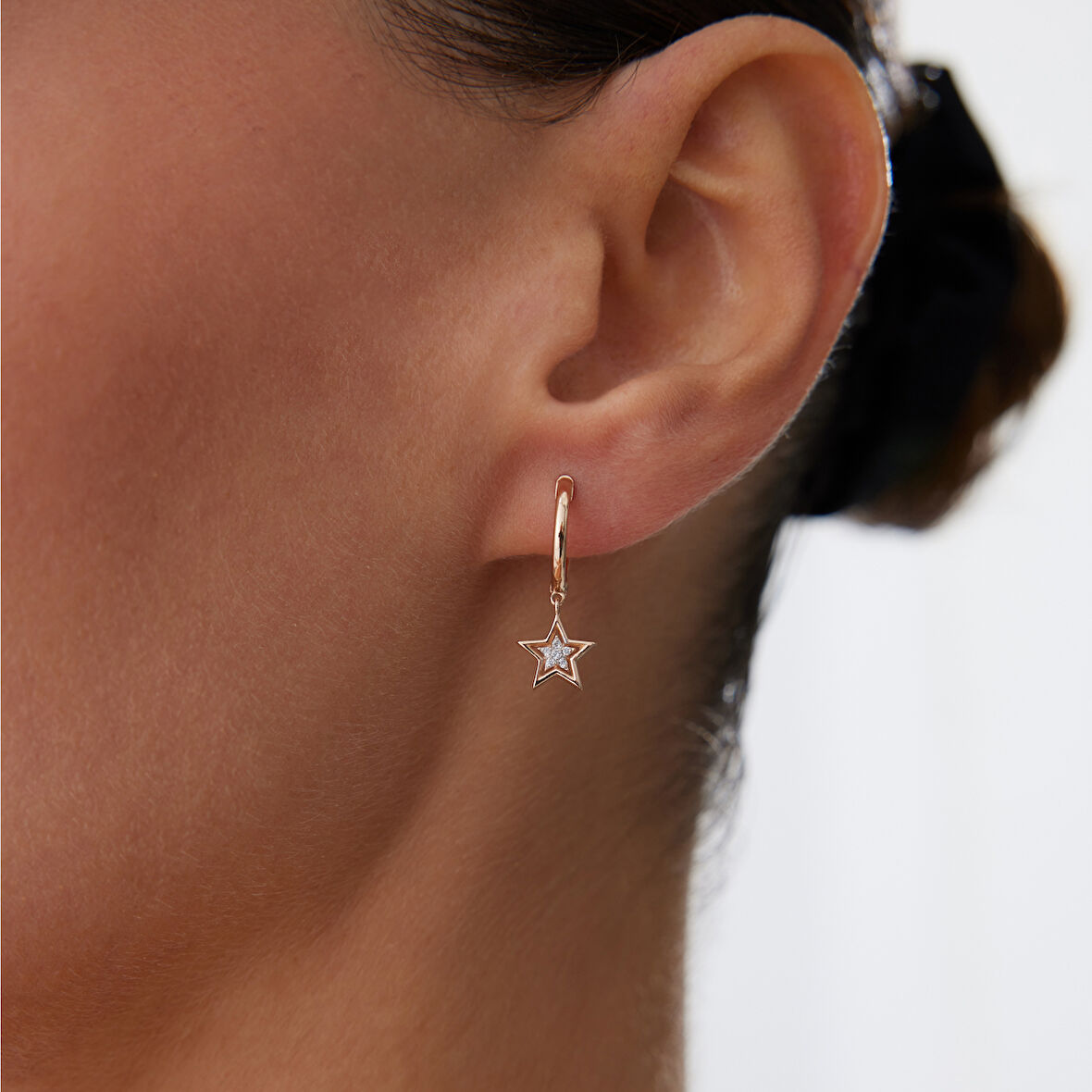 Star Halka Sallantılı Küpe