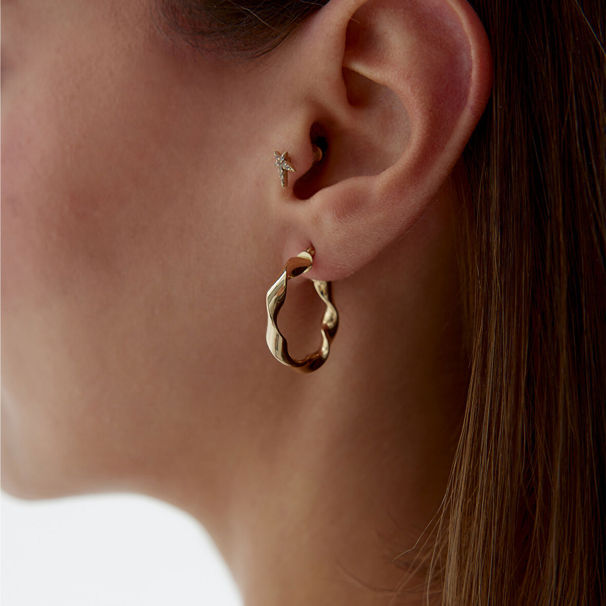 Twist Ring Halka Küpe