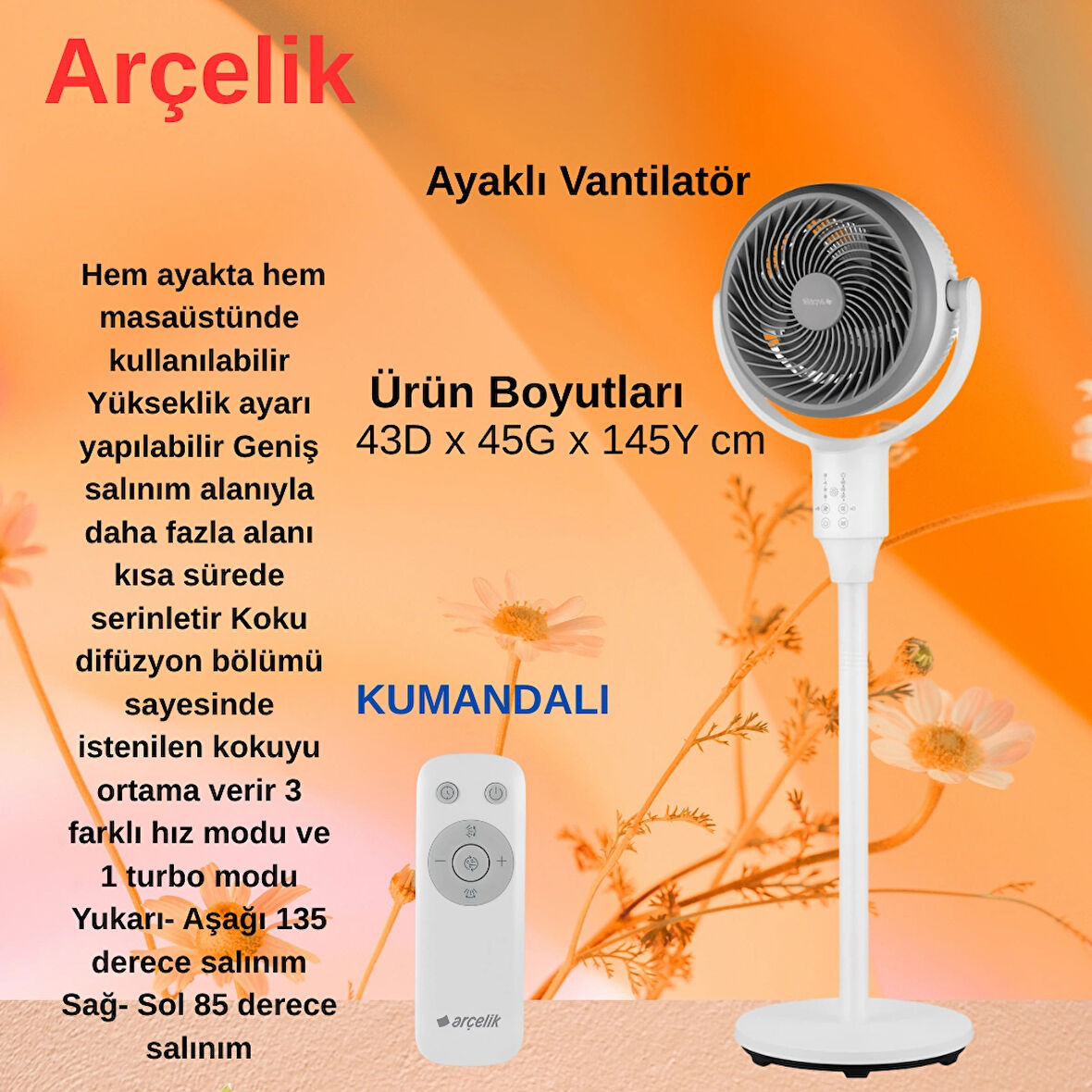 Arçelik Yeni Nav Vantilatör