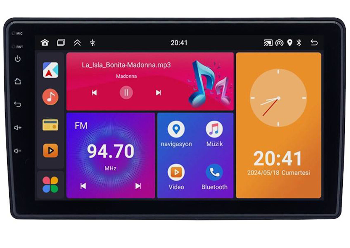 Peugeot Partner Android Multimedya Sistemi (2008-2017) for-x 6/128