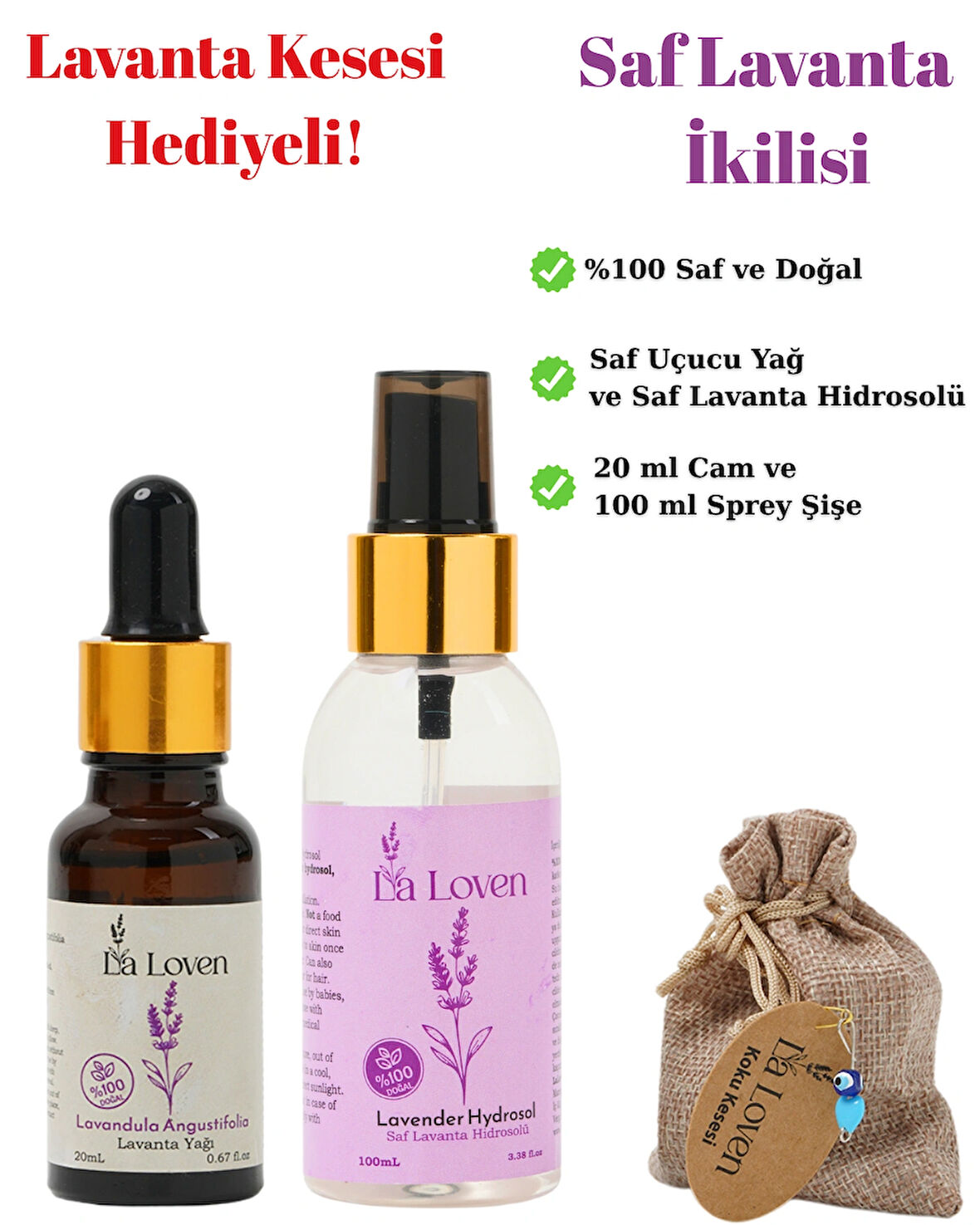 Saf Lavanta İkilisi | Lavanta Yağı ve Lavanta Hidrosolü