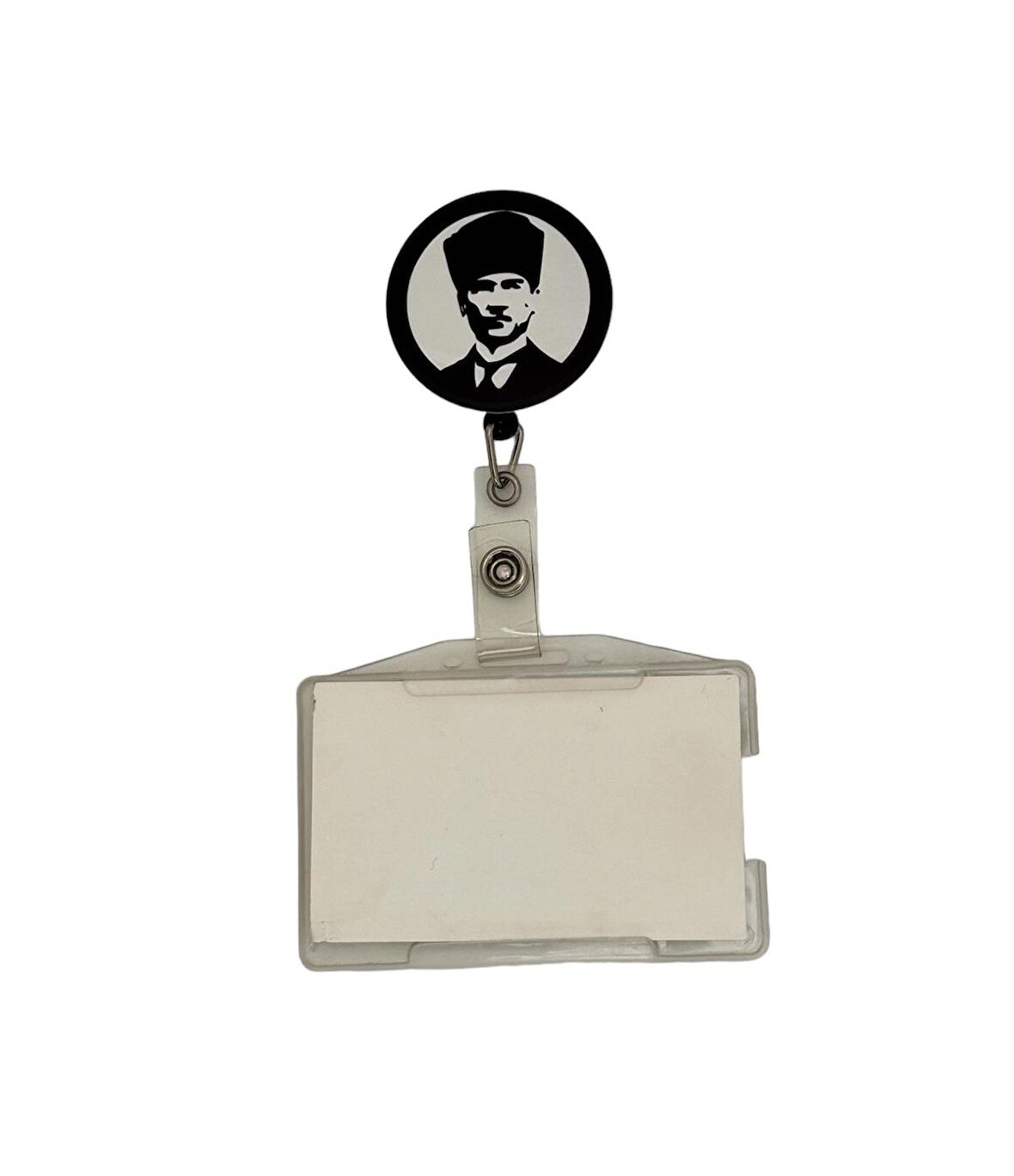 Atatürk Temalı Metal Yoyo Kartlık Yoyo Yaka Kartlığı