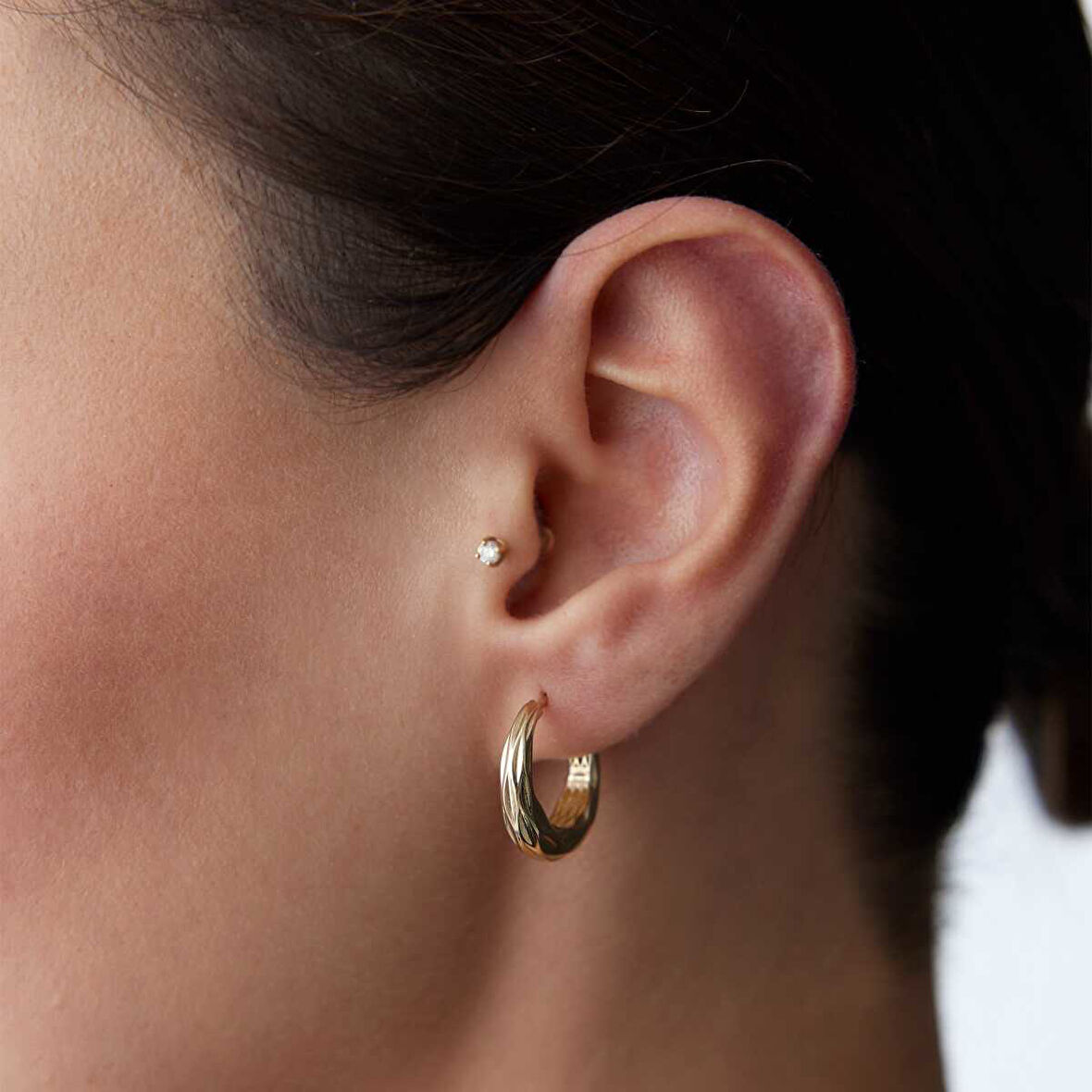 Yılan Derisi Füzyon Küpe