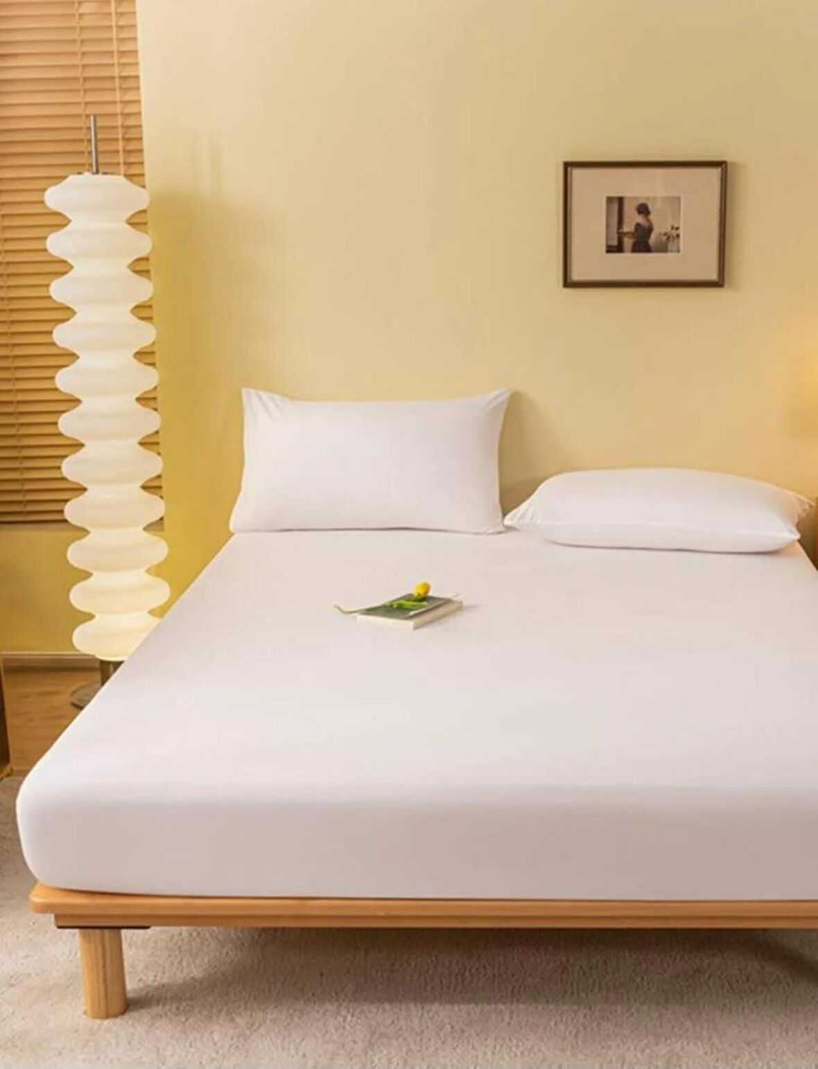 Ranforce Pamuklu Yastık Kılıflı Lastikli Çarşaf Takımı 180 x 200 Battal Boy