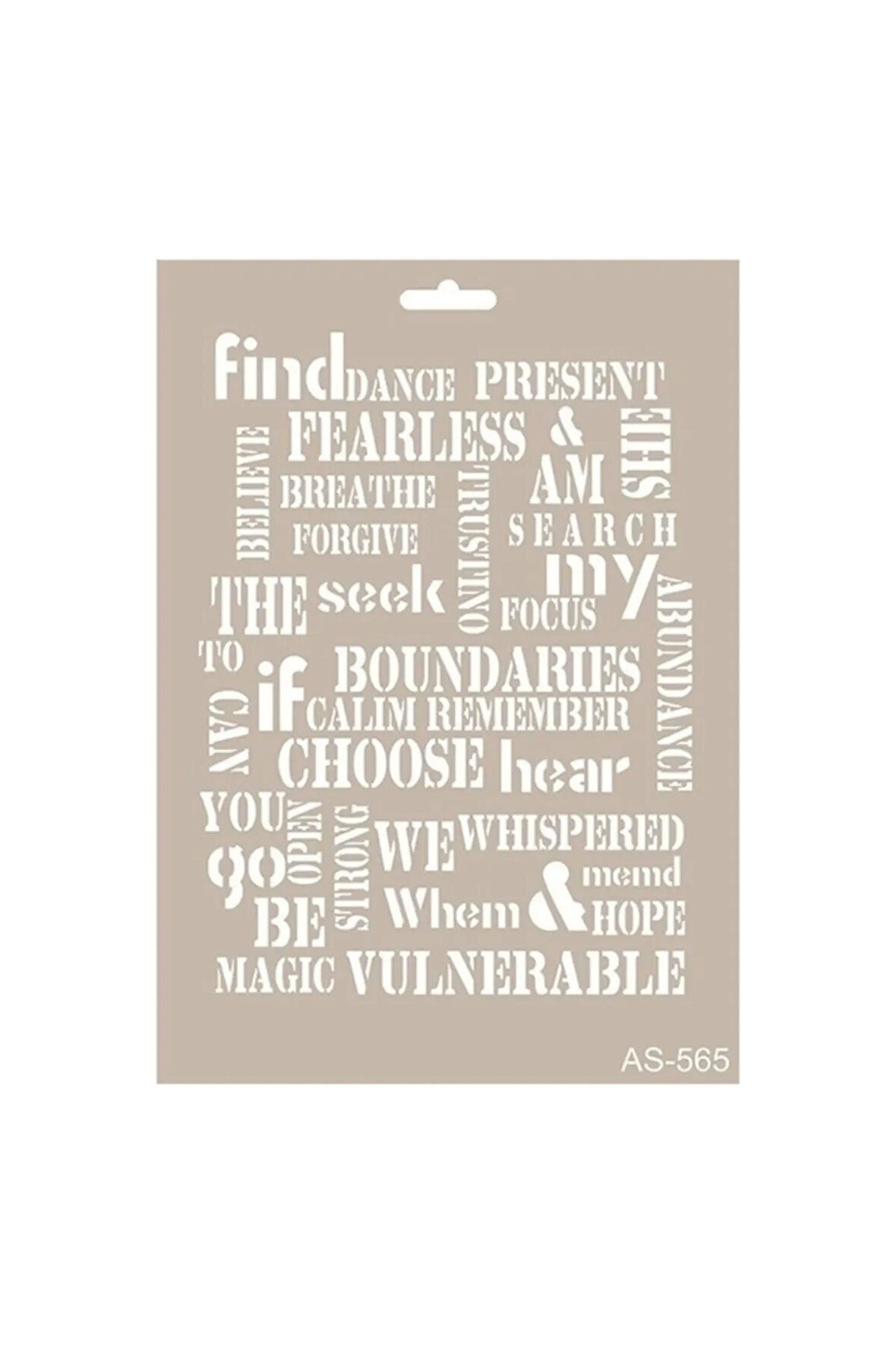 As565 - A4 Stencil