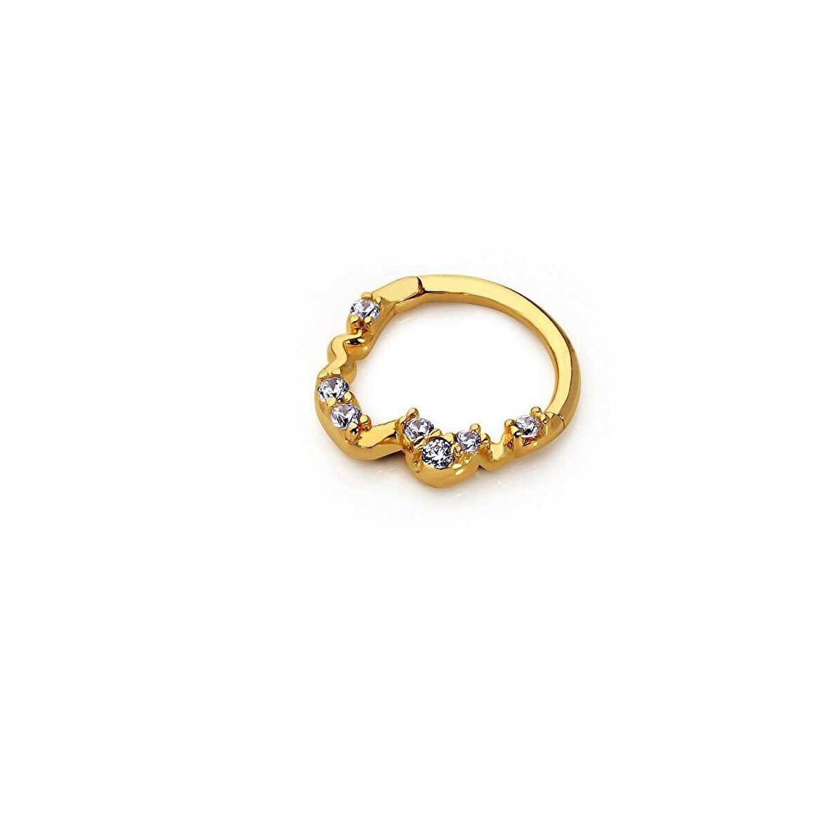 Taşlı Dalga Model Helix Piercing
