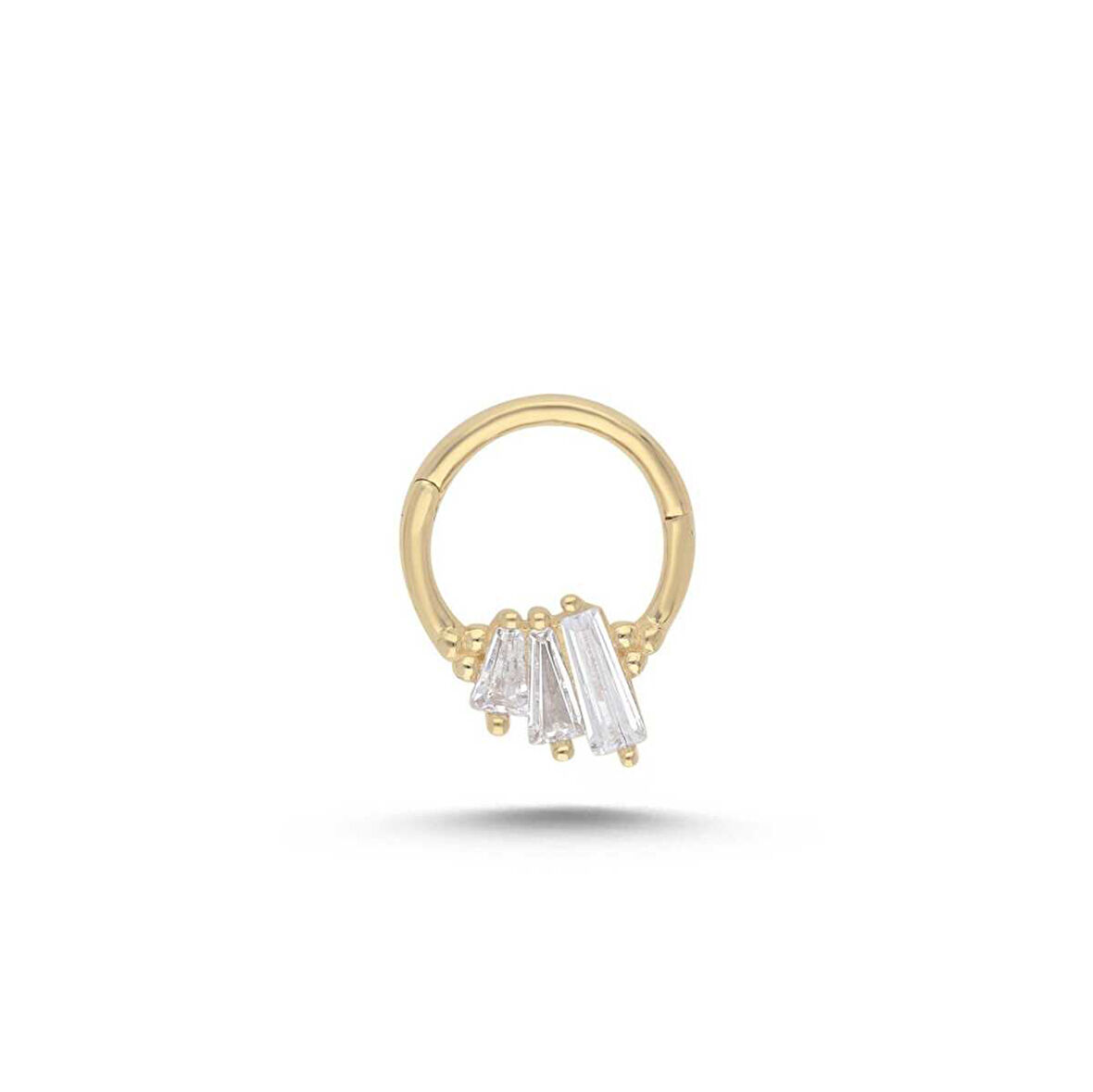 Sıralı Üç Trapez Helix Piercing