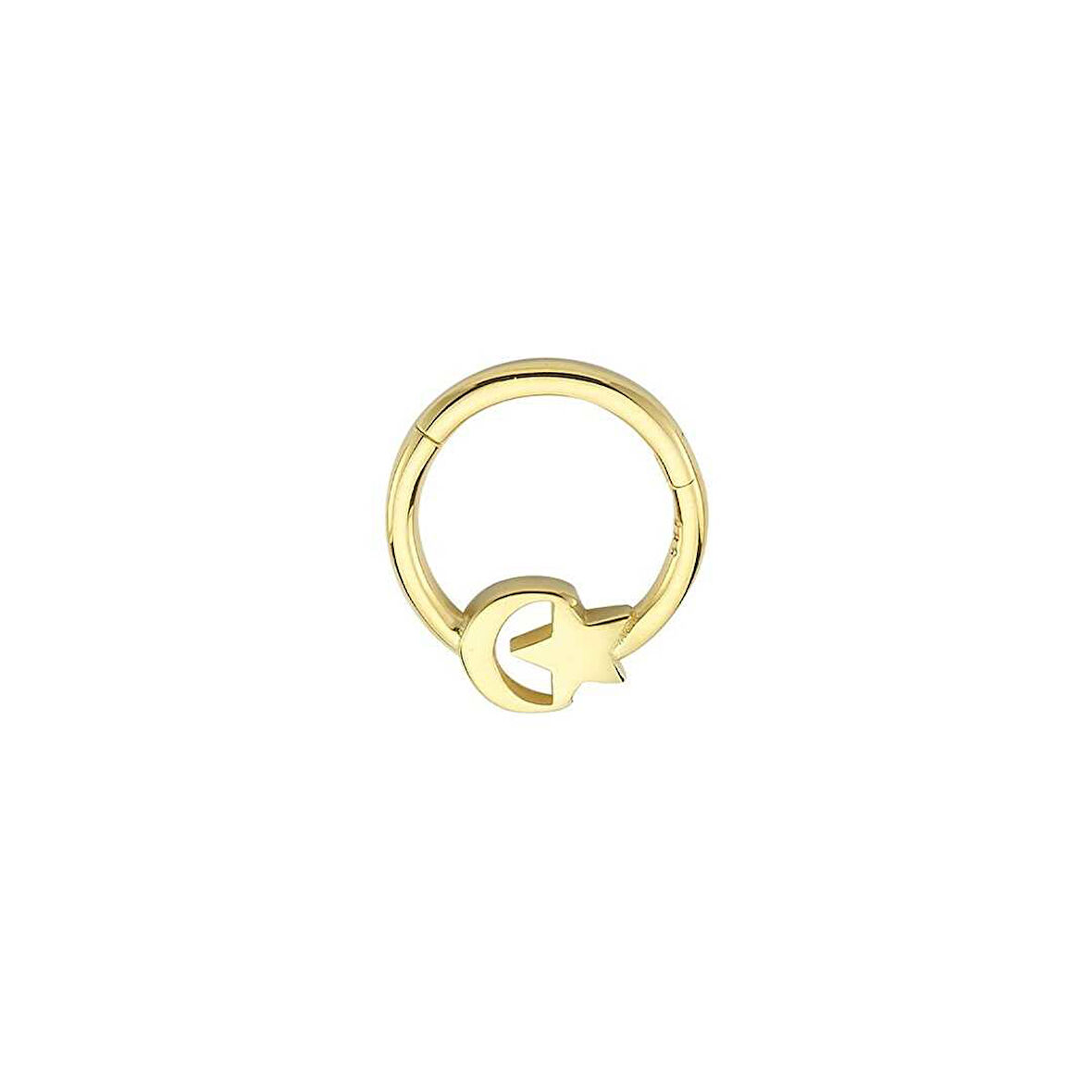 Ay yıldız Motifli Helix Piercing