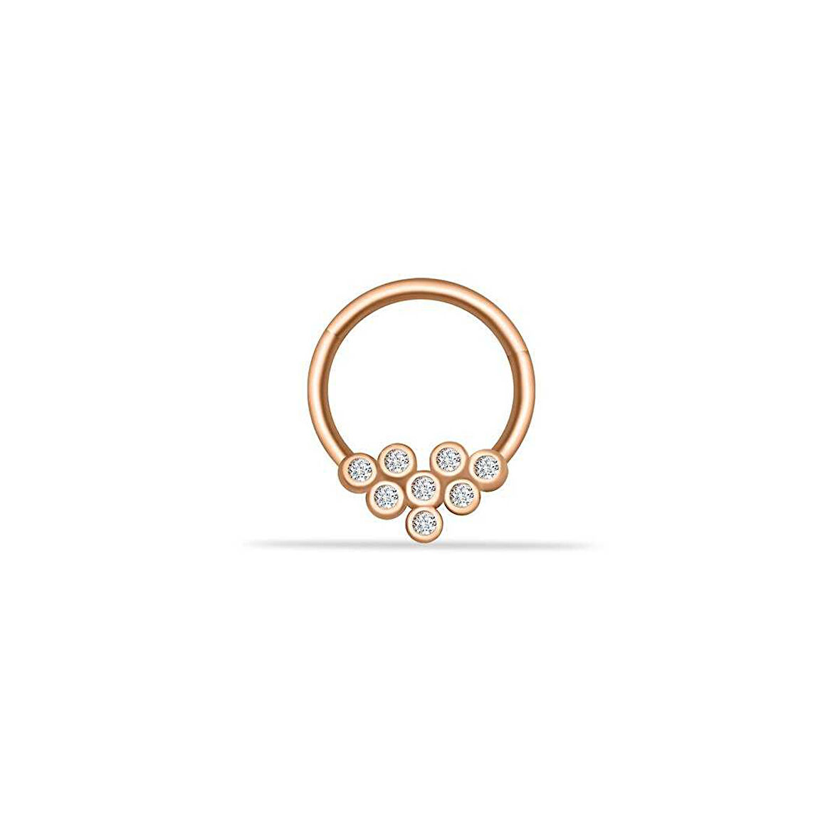 Sekiz Taşlı Motifli Helix Piercing
