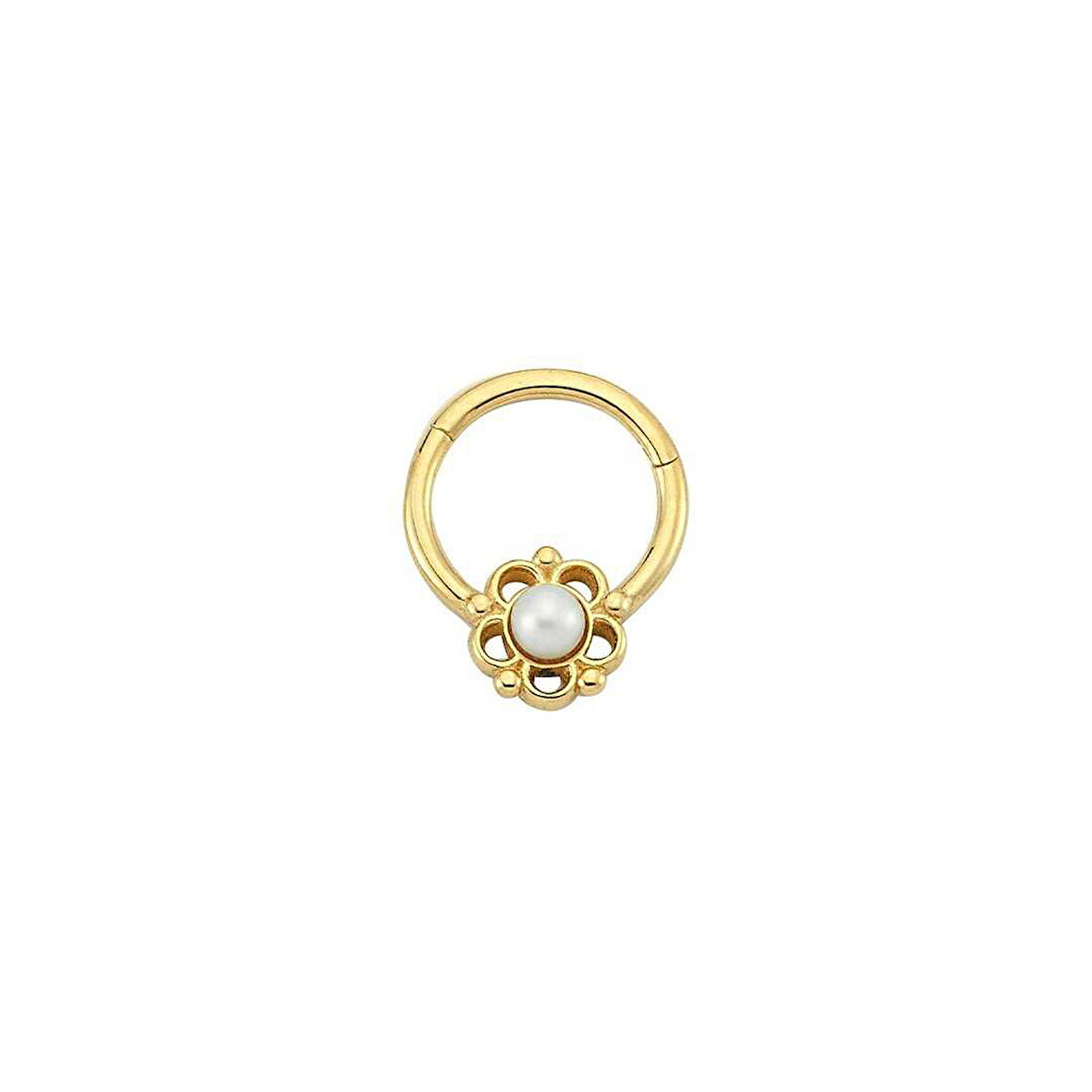 İncili Çiçek Helix Piercing