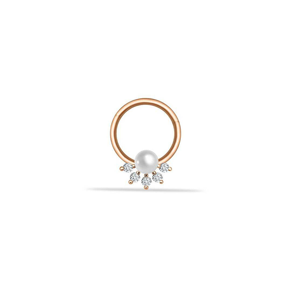 İncili Beş Taş Helix Piercing